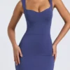 Dove Modal Sweetheart Neckline Bodycon Minikjoler i marineblå
