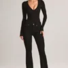 Elodie Modal Plunge langermet Bodyer i svart