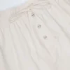 Elsie shorts i bomullspoplin med snøring foran i hvitt