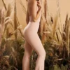 Figure You Out Petite leggings med splitt i blushtone