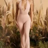 Figure You Out Petite leggings med splitt i blushtone