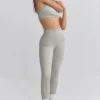 FlexiRib leggings med høy midje i grått