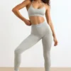 FlexiRib leggings med høy midje i grått