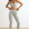FlexiRib leggings med høy midje i grått