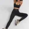 FlexiRib leggings med høy midje i svart