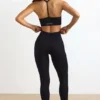 FlexiRib leggings med høy midje i svart