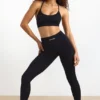 FlexiRib leggings med høy midje i svart