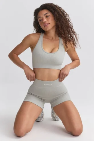 FlexiRib Racerback Sports Bra i grå