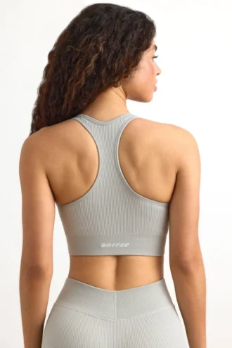 FlexiRib Racerback Sports Bra i grå