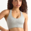 FlexiRib Racerback Sports Bra i grå