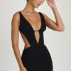 Gaia Cut-Out A-Line minikjole i svart