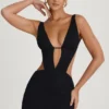 Gaia Cut-Out A-Line minikjole i svart