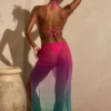 Gelato Ruched Midi Sarong i grønn multi