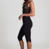 Giuliana Ponte Jersey Cropped Capri-bukser i svart