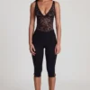 Giuliana Ponte Jersey Cropped Capri-bukser i svart