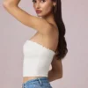 Hania Modal Broderie Anglaise Camisole-top i hvitt