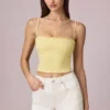 Hania Modal Broderie Anglaise Camisole-top i sitrongul