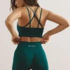 High Waist Define Luxe Mini Shorts i jadegrønn