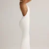 Imelda Modal Racerback Maxi-kjole i hvitt