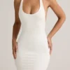 Imelda Modal Racerback Maxi-kjole i hvitt