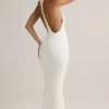 Imelda Modal Racerback Maxi-kjole i hvitt
