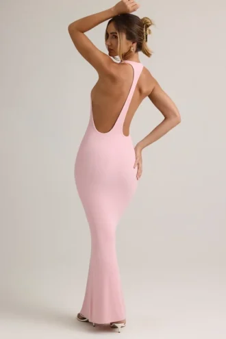 Imelda Modal Racerback Maxikjole i Baby Pink