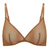 Intimates myk mesh-triangel-BH i ett lag i fargen Almond