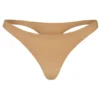Intimates sømløs strikket tanga i karamell