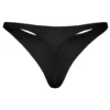 Intimates sømløs strikket tanga i svart