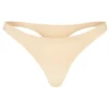 Intimates sømløs strikket tanga i varm fersken