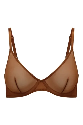 Intimates Soft Mesh enkeltsidig bh med bøyle i kastanje