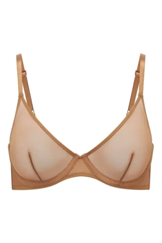 Intimates Soft Mesh enkeltsidig bh med bøyle i mandel