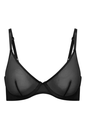 Intimates Soft Mesh enkeltsidig bh med bøyle i svart