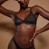 Intimates Soft Mesh enkeltsidig bh med bøyle i svart