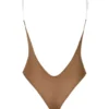 Intimates Soft Mesh Invisible Strap Thong Bodyer i Almond
