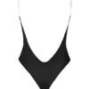 Intimates Soft Mesh Invisible Strap Thong Bodyer i svart
