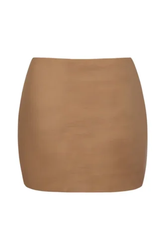 Intimates Soft Mesh lavt sittende mikro-miniskjørt i Almond