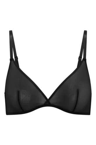 Intimates Soft Mesh Single Layer Triangle Bra i svart