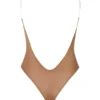 Intimates Soft Mesh usynlig stropp-stringbody i honning