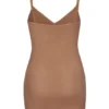 Intimates Soft Mesh V-hals minislipkjole i honning