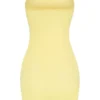 Intimates Soft Sheer-Mesh Bandeau Minikjoler i gult