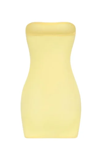 Intimates Soft Sheer-Mesh Bandeau Minikjoler i gult