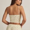 Isalie Modal Camisole Pyjama Top i sitronmønster