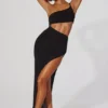 Ishtar One Shoulder Cut Out Maxi Kjole i svart