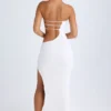 Kaikoa Cut-Out Bandeau Maxikjole i hvitt