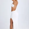 Kaikoa Cut-Out Bandeau Maxikjole i hvitt