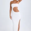 Kaikoa Cut-Out Bandeau Maxikjole i hvitt
