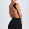 Kalista Plunge Cut-Out minikjole i svart