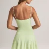 Kelbie Modal Ruched A-Line minikjole i salviegrønn