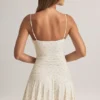 Kelbie Modal Ruched A-Line minikjole med blomstertrykk